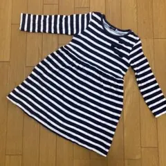 長袖ボーダーワンピース 120 Bebe KP 無印 ミキハウス ベルメゾン