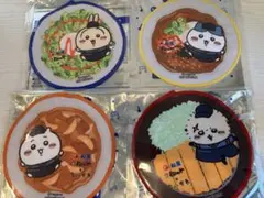 ちいかわ 松屋コラボ タオルハンカチ　4枚セット　ハチワレ　うさぎ　ラッコ