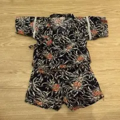 花柄コットン甚平 95cm未満