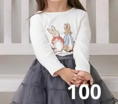 プティマイン　ピーターラビット　グラフィック長袖Tシャツ　新品　100