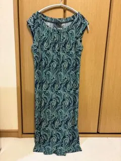 TALBOTS ペイズリー柄 ノースリーブワンピース S