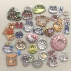 47 ボンボンドロップシール　立体　フレークシール　キャラクター　おすそ分け