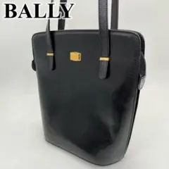 BALLY バリー トートバッグ ショルダーバッグ 肩掛け ロゴ金具 レザー 黒