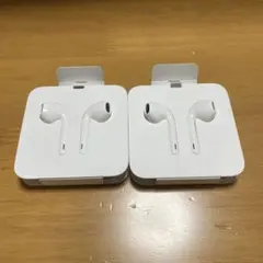 【新品未使用】iPhone純正イヤホン　2つセット