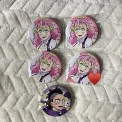 鬼滅の刃 全集中展 ランダム缶バッジ 甘露寺蜜璃 4点