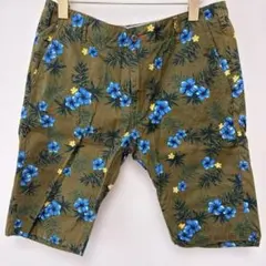 Arnold Palmer 花柄 ショートパンツ カーキのサムネイル