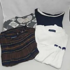 DRUGSTORESトップスサイズ4(チェックチュニックサイズ3)4枚まとめ売り