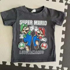 SUPER MARIO Tシャツ 105cm チャコールグレーのサムネイル