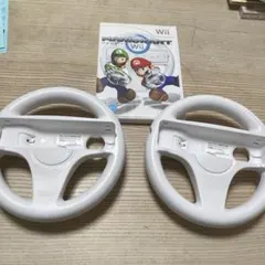 マリオカート Wii + ハンドル2個セット