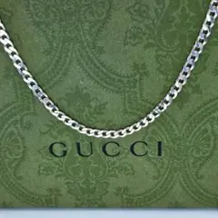 美品✨ グッチ ネックレス 喜平チェーン 50cm シルバー Ag 幅2.6mm