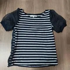 MERCURYDUO☆ストライプ☆シースルー袖☆Tシャツのサムネイル