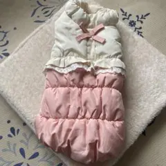 ペットパラダイス　DSS フリル付きダウン風コート