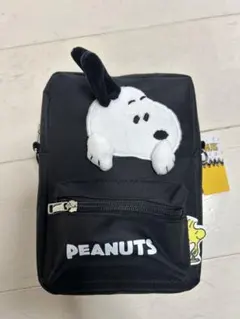 PEANUTS スヌーピー ショルダーバッグ 黒