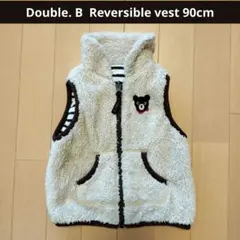 DOUBLE.B ボア　リバーシブルベスト