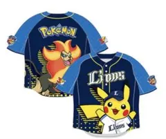ライオンズ ポケモン ベルーナドーム限定ユニフォームシャツ Lサイズ ベルーナドーム限定 ポケモンユニフォーム 埼玉西武ライオンズ サイズM
