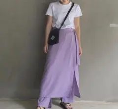 niko and ... パープル ラップ パンツ セットアップ