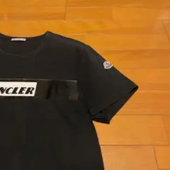 美品モンクレール ラバーワッペン ブラック L Tシャツ 国内正規品 