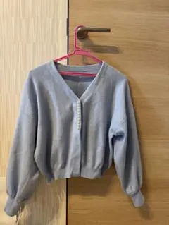 SAISON DE PAPILLON ボリュームスリーブ ニット カーディガン