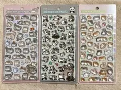 ボンボンドロップシール　　マヌルネコ　パンダ　モルモット&ウサギ　アニマル　動物
