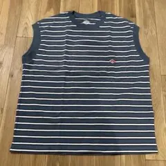 DANTON ボーダー フレンチスリーブ ポケットTシャツのサムネイル