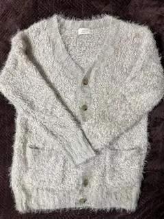 【ダブルクローゼット 】長袖　ふわふわニットカーディガン
