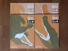 4冊◇答えの書込み無し含◇四谷大塚◇予習シリーズ◇理科 5年上下◇中学受験小4