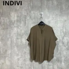 INDIVI　スキッパードルマンブラウス　プルオーバー　カットソー　38のサムネイル
