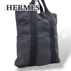 【綺麗め】HERMES トートバッグ　エールライン　カバス　キャンバス　A4のサムネイル