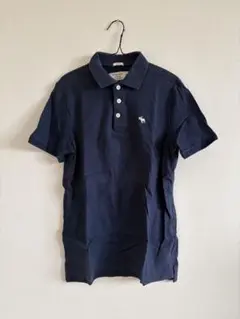 Abercrombie & Fitch ネイビー ポロシャツ　ストレッチのサムネイル