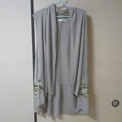 新品未使用品☆レディース　カーディガン　ロング　袖無し　LLサイズ　大きいサイズ