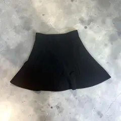 【美品】ブラック フレアスカート ストレッチ素材　インパン付き
