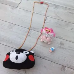 【雑貨】くまモン　ぬいぐるみ がま口 ポシェット 　チシャネコ　ちいかわ
