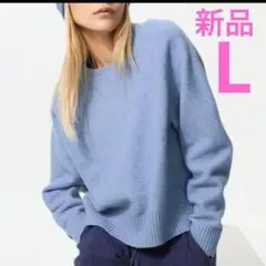 未使用タグ無し UNIQLO スフレヤーンクルーネックセーター