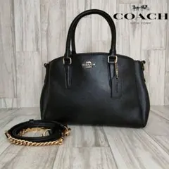 60 COACH コーチ　レザー　2WAY ハンドバッグ　ショルダーバッグ