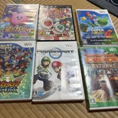 Wii 本体 多数コントローラー ソフト13本おまけレンズクリーナー