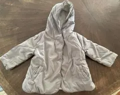 ZARA BABY グレー フード付き中綿コート 98 100