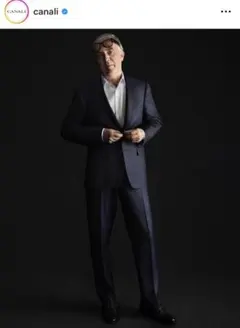 【CANALI】dark-NAVY worsted serge 2B SUITのサムネイル