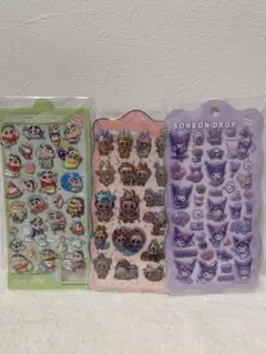 クレヨンしんちゃん ウォーターシールとラブブとくろみ3シールセット