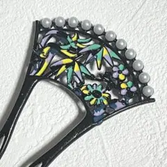KZ050-a 簪 かんざし 黒色 結婚式 和装 髪飾り 卒業式 成人式 着物