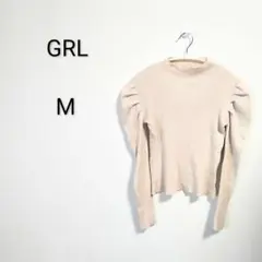 S1284 GRL グレイル ベージュ M 長袖トップス レーヨン