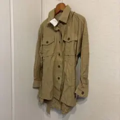 新品　セポ　長袖ジャケット　シャツ　ベージュ　Mのサムネイル