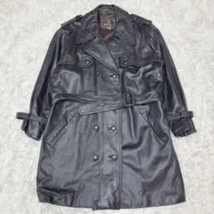 美品✨【archive】ラムレザー コート 羊革 本革 ウエストベルト (F)のサムネイル