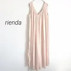 rienda リエンダ プリーツオールインワン ノースリーブ ピンク Sのサムネイル
