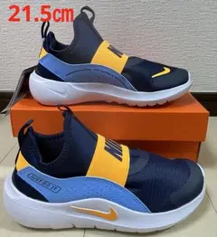 新品ナイキNIKE☆フレックスランナー21.5㎝ミッドナイトネイビー403