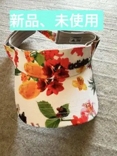 adidas 花柄 バイザー フリーサイズ