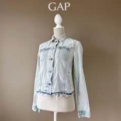 【GAP ギャップ】S　ライトブルー　ジージャン　デニムジャケット　ショート丈