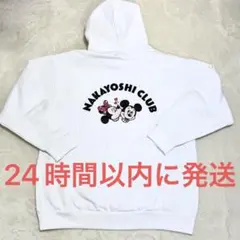 新品☆東京ディズニー限定 パーカー ホワイト 白 Lサイズ ミッキー ミニー