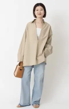 spick&span コットンポプリンスキッパーシャツのサムネイル