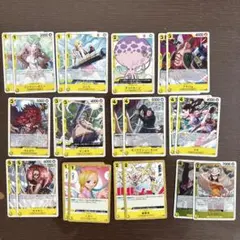 ワンピースカード　黄　デッキパーツ　まとめ売り　C UC R ロビン
