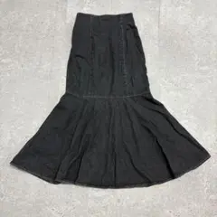 ブラックデニム マーメイドスカート　Mサイズ